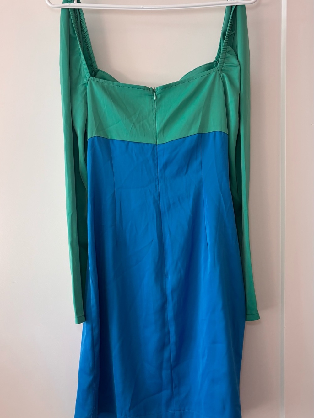 Green-Blue Cutout Mini Dress - ASOS - Picture 3 of 6